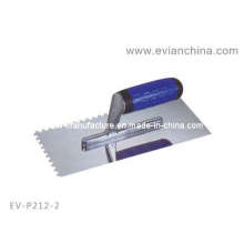 Paleta de enlucido de acero inoxidable con goma Rubberr (EV-P212-2)